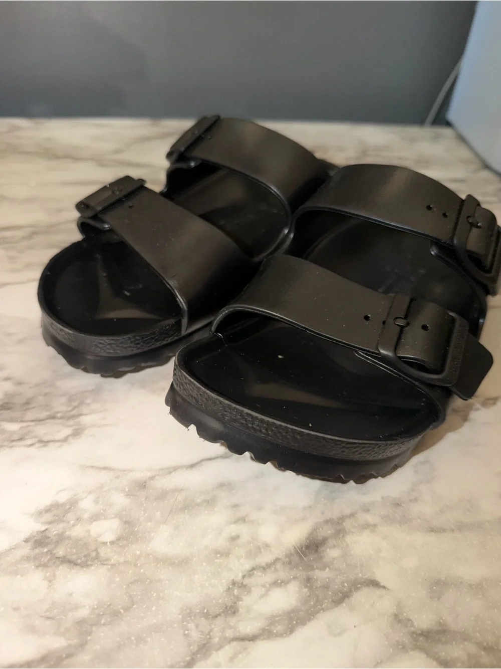 Birkenstock rubber sandals